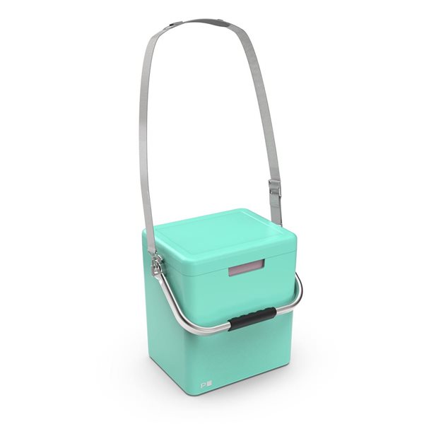 Permasteel Portable Cooler with Dual Carrying Options 14QT - Mint