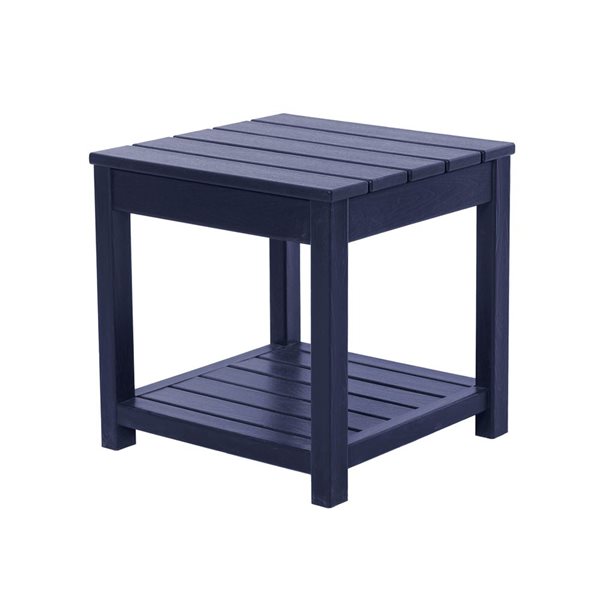 Backyard Lifestyles Club Side Table Square for Outdoor - Navy Blue