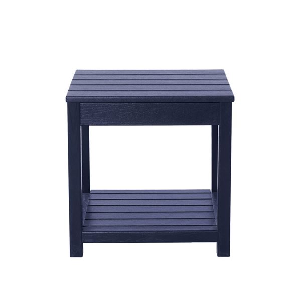 Backyard Lifestyles Club Side Table Square for Outdoor - Navy Blue