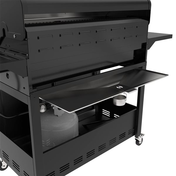 Kenmore Gas Grill Plus Side Burner 6-Burner XL - All Black