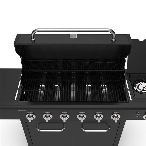 Kenmore Gas Grill Plus Side Burner 6-Burner XL - All Black