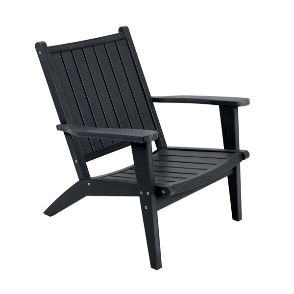 Backyard Lifestyles Club Adirondack Chair - Black