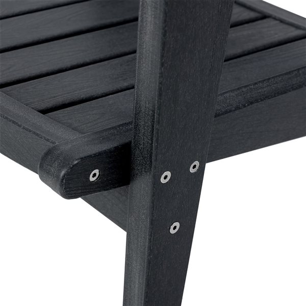 Backyard Lifestyles Club Adirondack Chair - Black