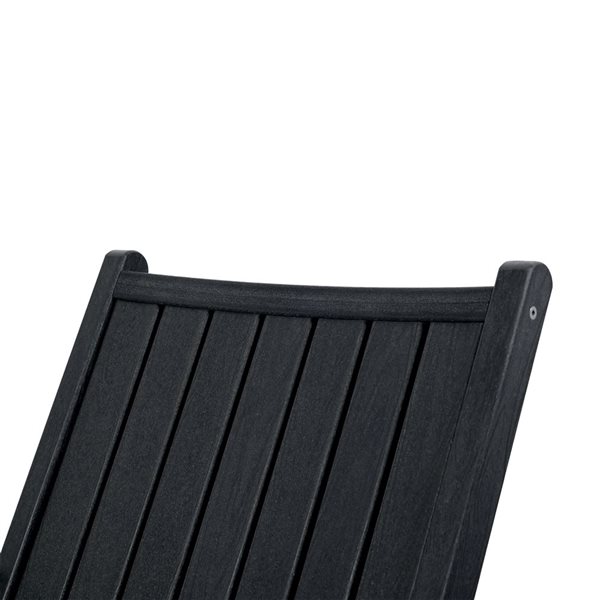 Backyard Lifestyles Club Adirondack Chair - Black