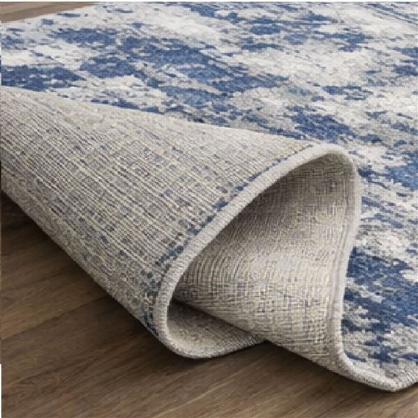 Brassex Quinn Area Rug 8 x11-ft - Cream/Blue/Taupe