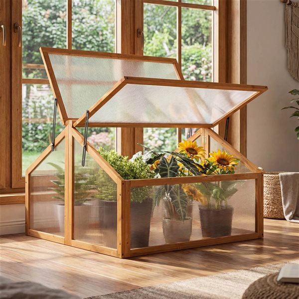 Costway Portable Raised Flower Planter Protection 3 x 2.75 x 1.92-ft
