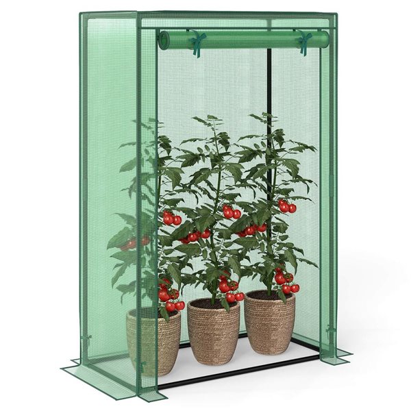 Costway Permanent Greenhouse 3.25 x 1.67 x 4.92-ft - Green