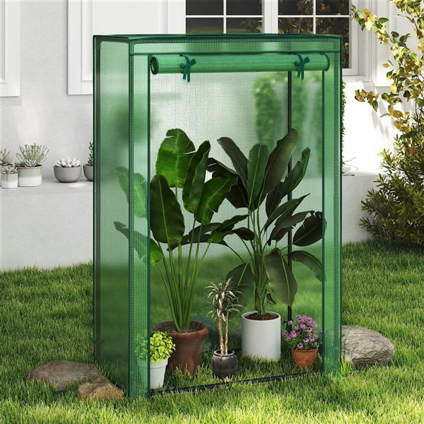 Costway Permanent Greenhouse 3.25 x 1.67 x 4.92-ft - Green
