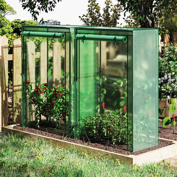 Costway Permanent Greenhouse 3.25 x 1.67 x 4.92-ft - Green