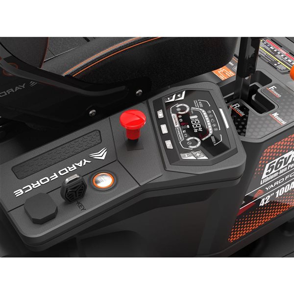 YARDFORCE Riding Lawn Mower Cordless Zero Turn 42-in