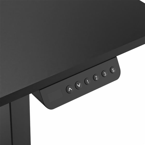 TygerClaw 42-Inch Two-Stage Column Sit-Stand Desk - Black