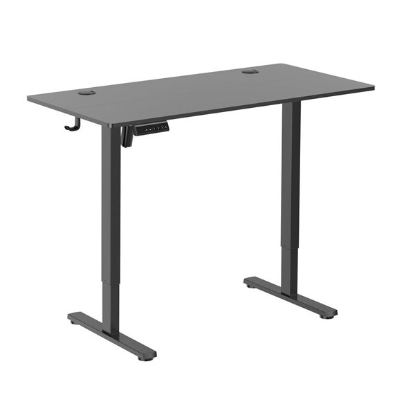 TygerClaw 42-Inch Two-Stage Column Sit-Stand Desk - Black