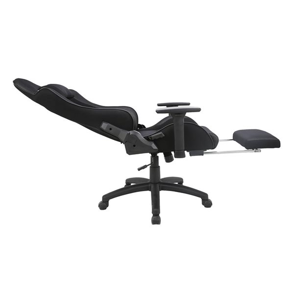 TygerClaw Gaming Chair with Lumbar Pillow and Leg Rest