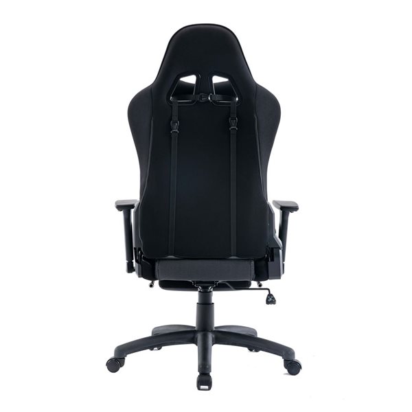 TygerClaw Gaming Chair with Lumbar Pillow and Leg Rest