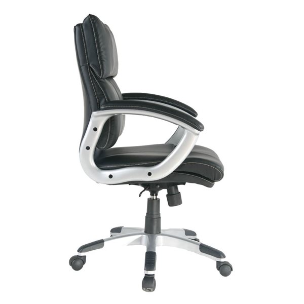 TygerClaw Mid-Back PU Leather Office Chair
