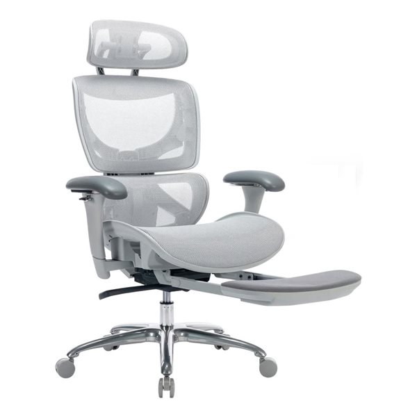 TygerClaw Premium Full-Mesh Ergonomic Executive Chair with 3D Armrests and Alloy Base
