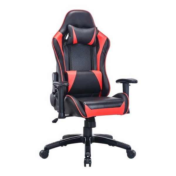 TygerClaw High-Back Gaming Chair for Maximum Comfort – Red