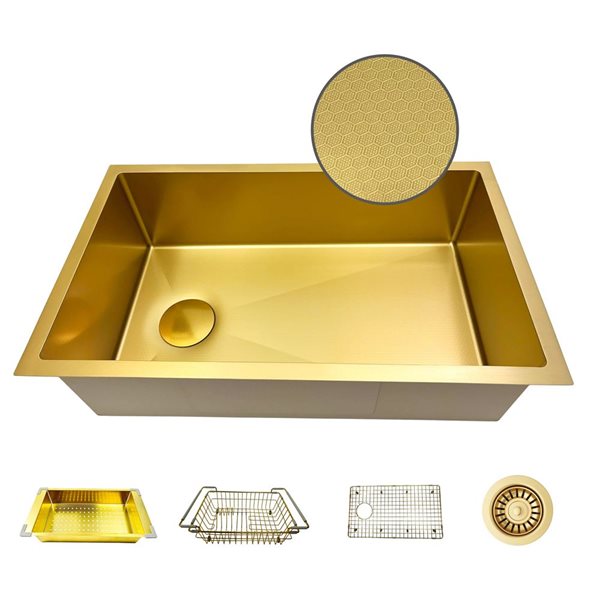norilocoページ Unique Home Supplies Kitchen Sink Undermount Single Bowl Textured
