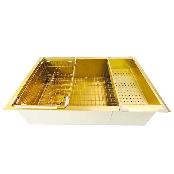 Unique Home Supplies Kitchen Sink Undermount Single Bowl Textured