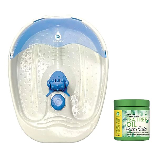 Pursonic Foot Spa Massager w/ Tea Tree Oil Foot Salt