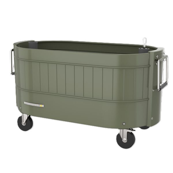 Permasteel Garden Bed w/Self-Watering System - Army Green