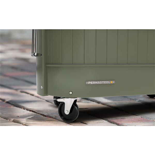 Permasteel Garden Bed w/Self-Watering System - Army Green