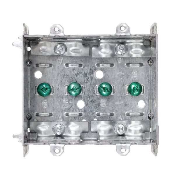 Contractor Pro Rona everhome Double Gang Metal Device Box Steel 3 x 3.75 x 2.5 in ...