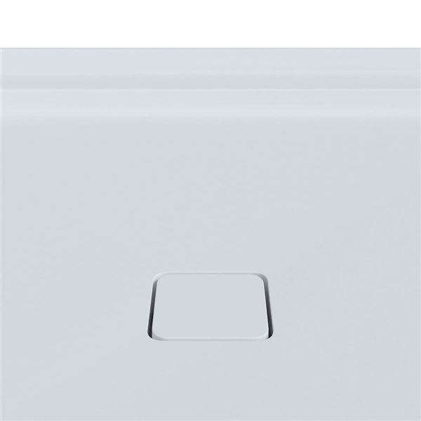 A&E Bath and Shower Erkan Single Threshold Rectangle Shower Base w/ Centre Drain 36 x 48-in - White