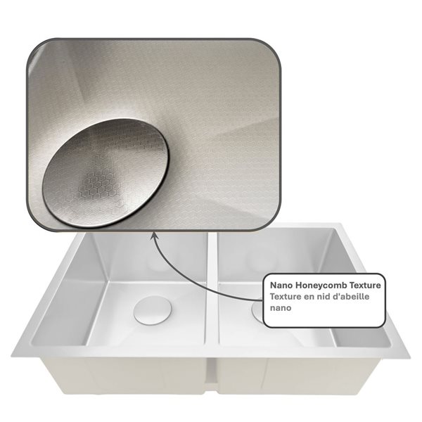 Unique Home Supplies Kitchen Sink Undermount Double Bowl 38.5-in