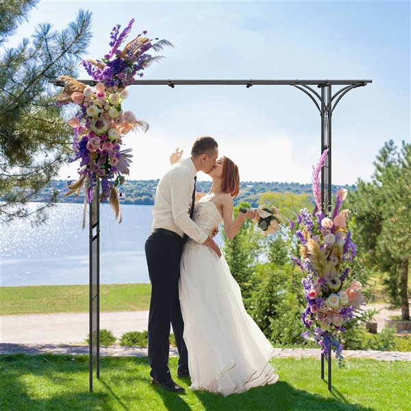 Costway Garden Wedding Arbour for Climbing Plants and Flowers