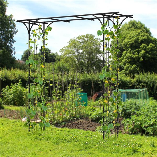 Costway Garden Wedding Arbour for Climbing Plants and Flowers