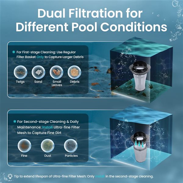 Aiper PilotFlow V3 Handheld Pool Vacuum 2.36-in