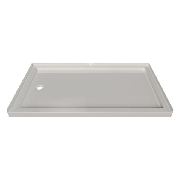 Valley Bath & Kitchen Acrylic Shower Base 42 W x 72-in L with Left Drain - White