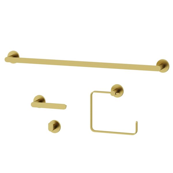 VIGO Arden Bath Hardware Set 4-Piece - Matte Brushed Gold
