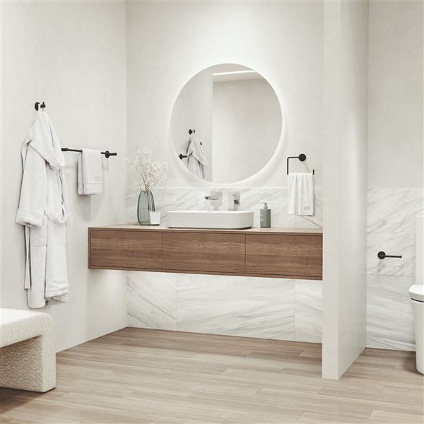 VIGO Cass Bath Hardware Set 4-Piece - Matte Black