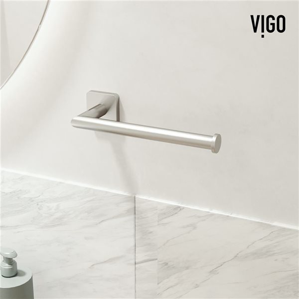 VIGO Satro Bath Hardware Set 3-Piece - Brushed Nickel