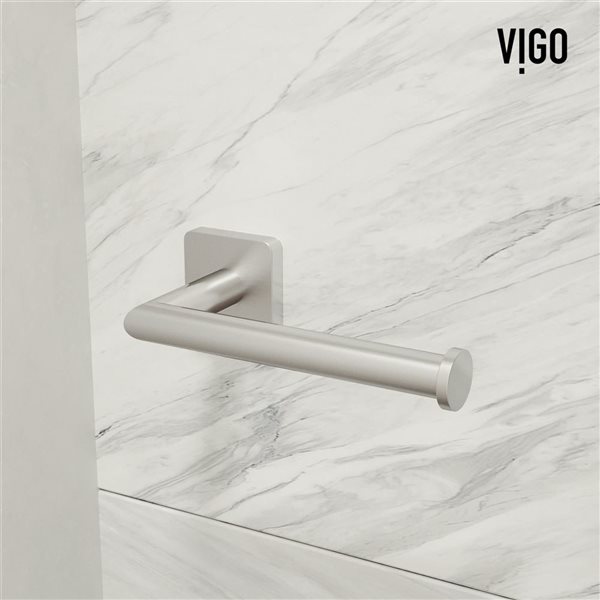VIGO Satro Bath Hardware Set 3-Piece - Brushed Nickel