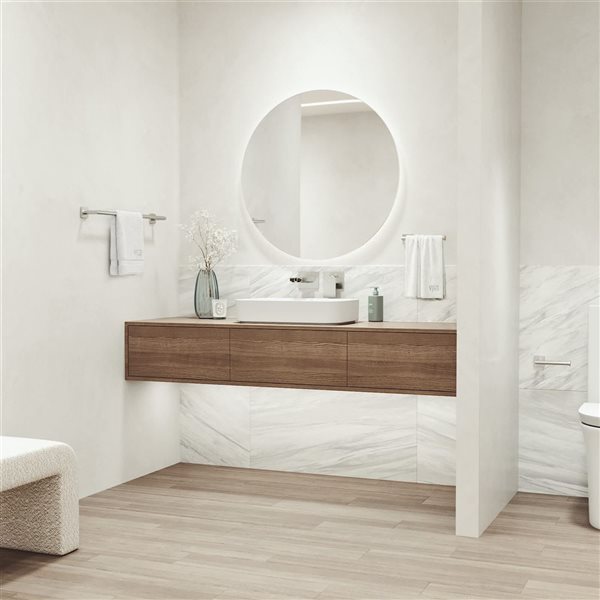 VIGO Satro Bath Hardware Set 3-Piece - Brushed Nickel