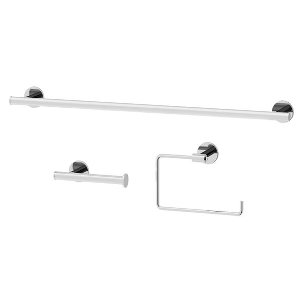 VIGO Elan Bath Hardware Set 3-Piece - Chrome