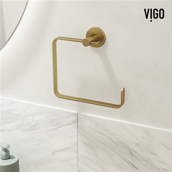 VIGO Arden Bath Hardware Set 3-Piece - Matte Brushed Gold