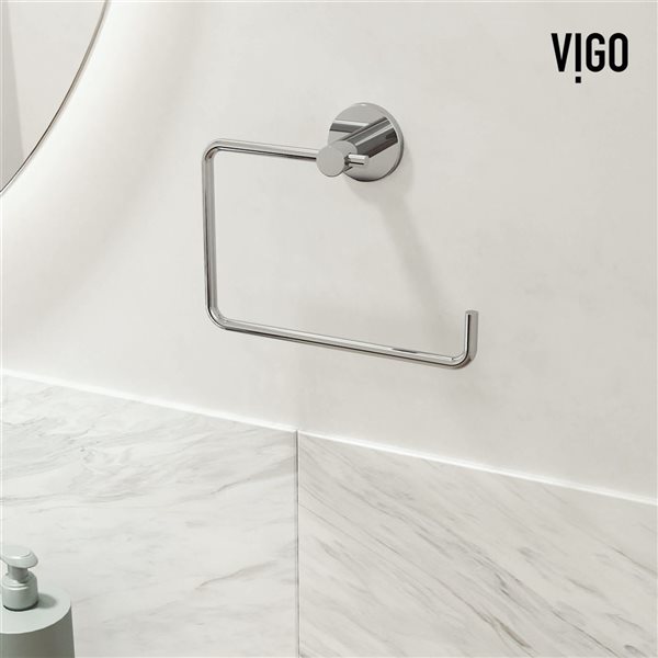 VIGO Cass Bath Hardware Set 3-Piece - Chrome