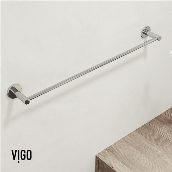 VIGO Cass Bath Hardware Set 3-Piece - Chrome