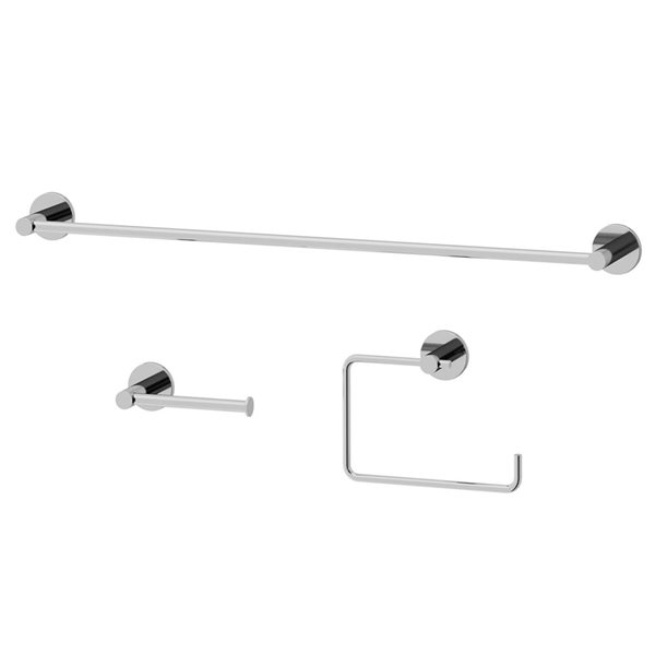 VIGO Cass Bath Hardware Set 3-Piece - Chrome