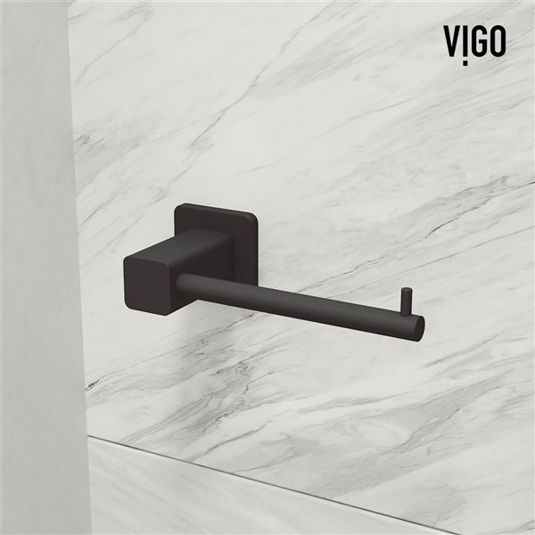 VIGO Meridian Bath Hardware Set 3-Piece - Matte Black