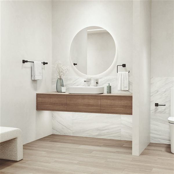 VIGO Meridian Bath Hardware Set 3-Piece - Matte Black