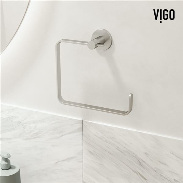 VIGO Arden Bath Hardware Set 4-Piece - Brushed Nickel