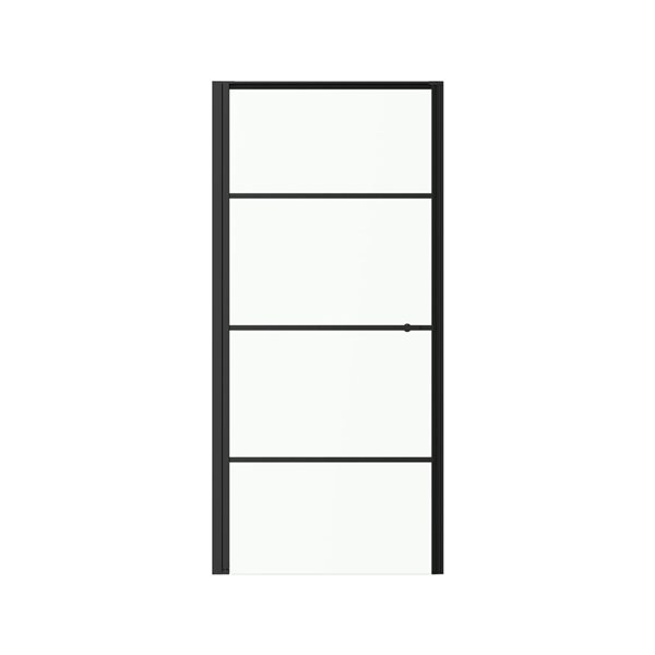 GEF Terry Reversible Pivot Shower Door 36 x 79-in - Matte Black