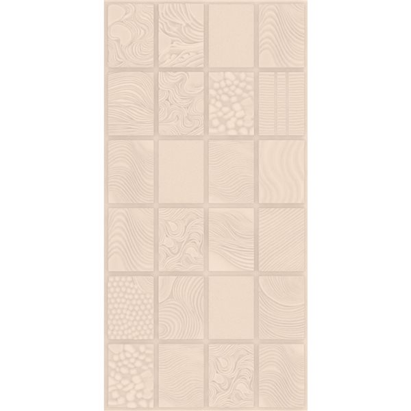 Dundee Deco Peel and Stick 3D Wall Panels 1.6 x 3.4-ft (55-ft²) - Moccasin