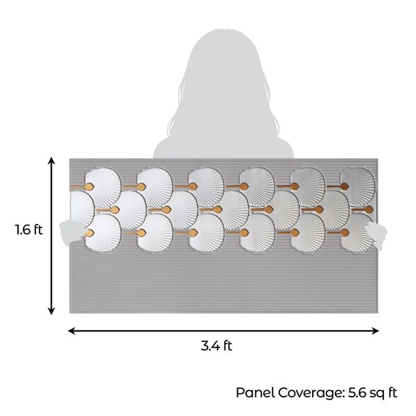 Dundee Deco Peel and Stick 3D Wall Panels 1.6 x 3.4-ft (55-ft²) - Royal Silver