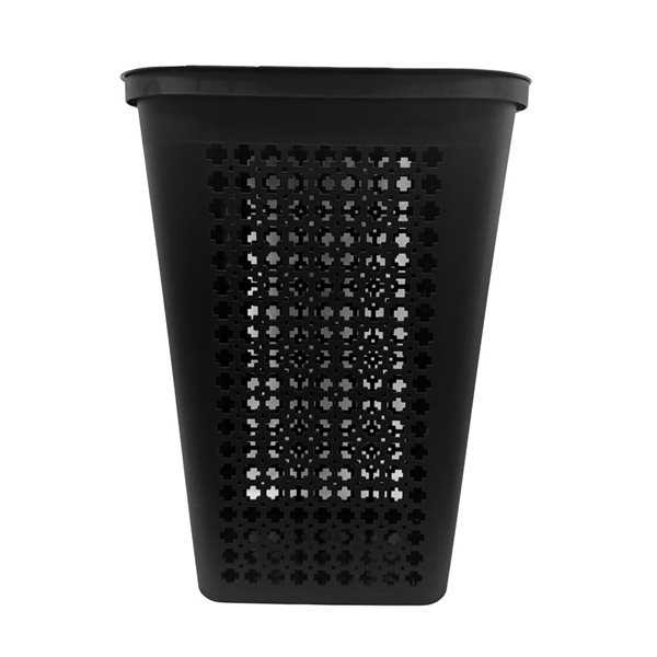 Modern Homes Plastic Laundry Hamper Mosaic 50 L - Black
